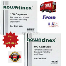 2 Box 100 Caps Original Rowatinex for Renal Urinary Tract Stones Rowa Disorders