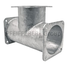 Trójnik 90° m. 3x wersja kołnierzowa 6" x 6" x 6" rozstaw otworów 150x150x150