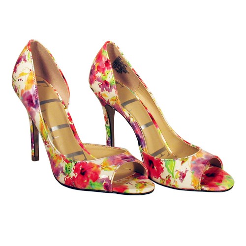 ELLE Kohls Exclusive Floral Faux Patent 