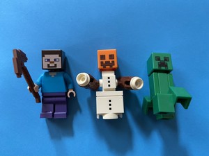 lego minecraft snowman