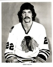 CGE5 Original Photo GRANT MULVEY 1974-83 CHICAGO BLACK HAWKS FORWARD HOCKEY