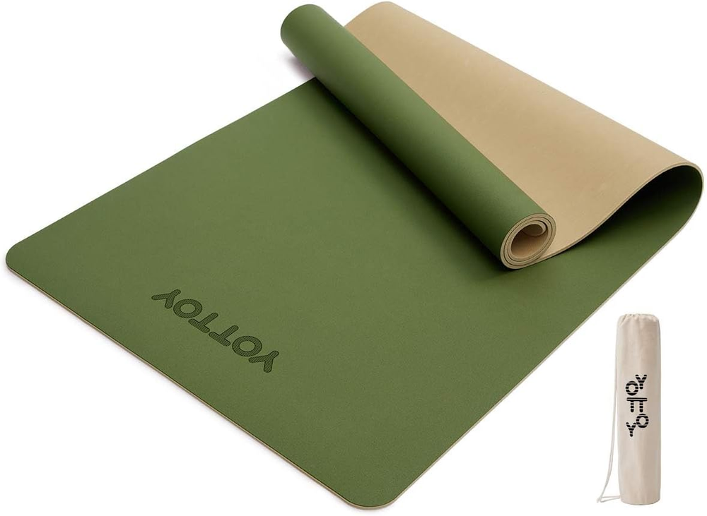 Eco-Friendly Non-Slip Hot Yoga Mat with Anti-Tear Design, Made from Natural Rubber for Enhanced Grip and Durability
