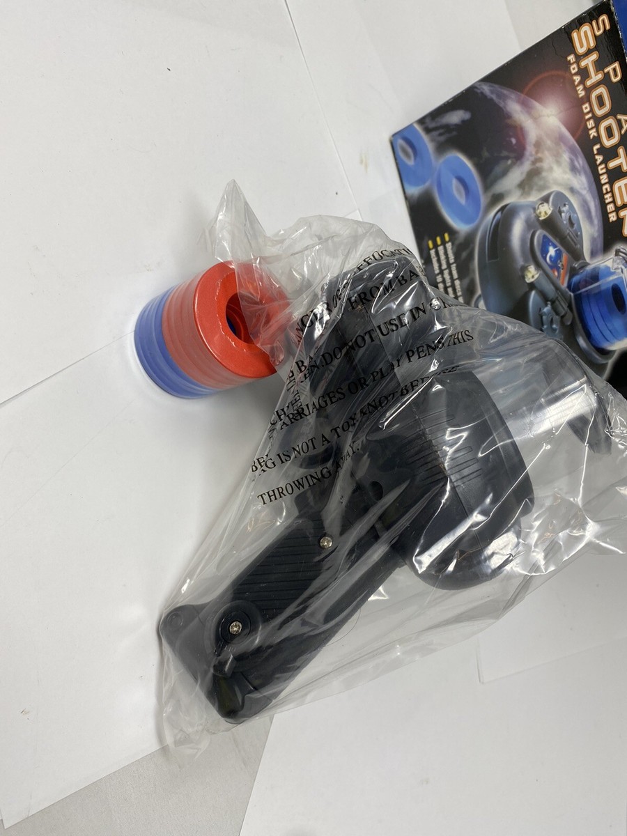 Vintage Space Shooter Foam Disc Launcher Toy NEW BOX 10 New