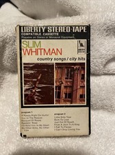 Vintage Slim Whitman Country Songs/ City Hits Cassette C-0628 Liberty Records
