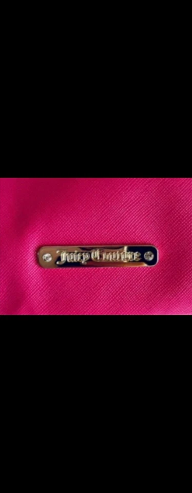 Bolsa tote Juicy Couture Barbie grande rosa preto branco listras Barbiecore Y2K - Imagem 4 de 4