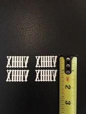 Antique Clock Parts-Cuckoo Clock Numeral Set 3/4”. Plastic And White