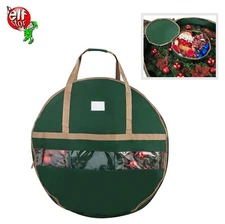 Elf Stor 83-DT5157 Green Holiday Christmas Wreath Storage Bag 36" Inch Wreaths