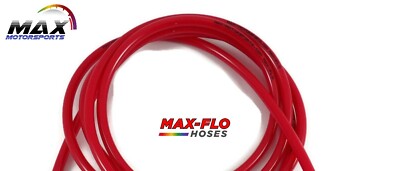 BY THE FOOT | 1/8'' (3.2mm) ID X 1/4'' NUKE RED FUEL LINE HOSE SMALL CARB VENT