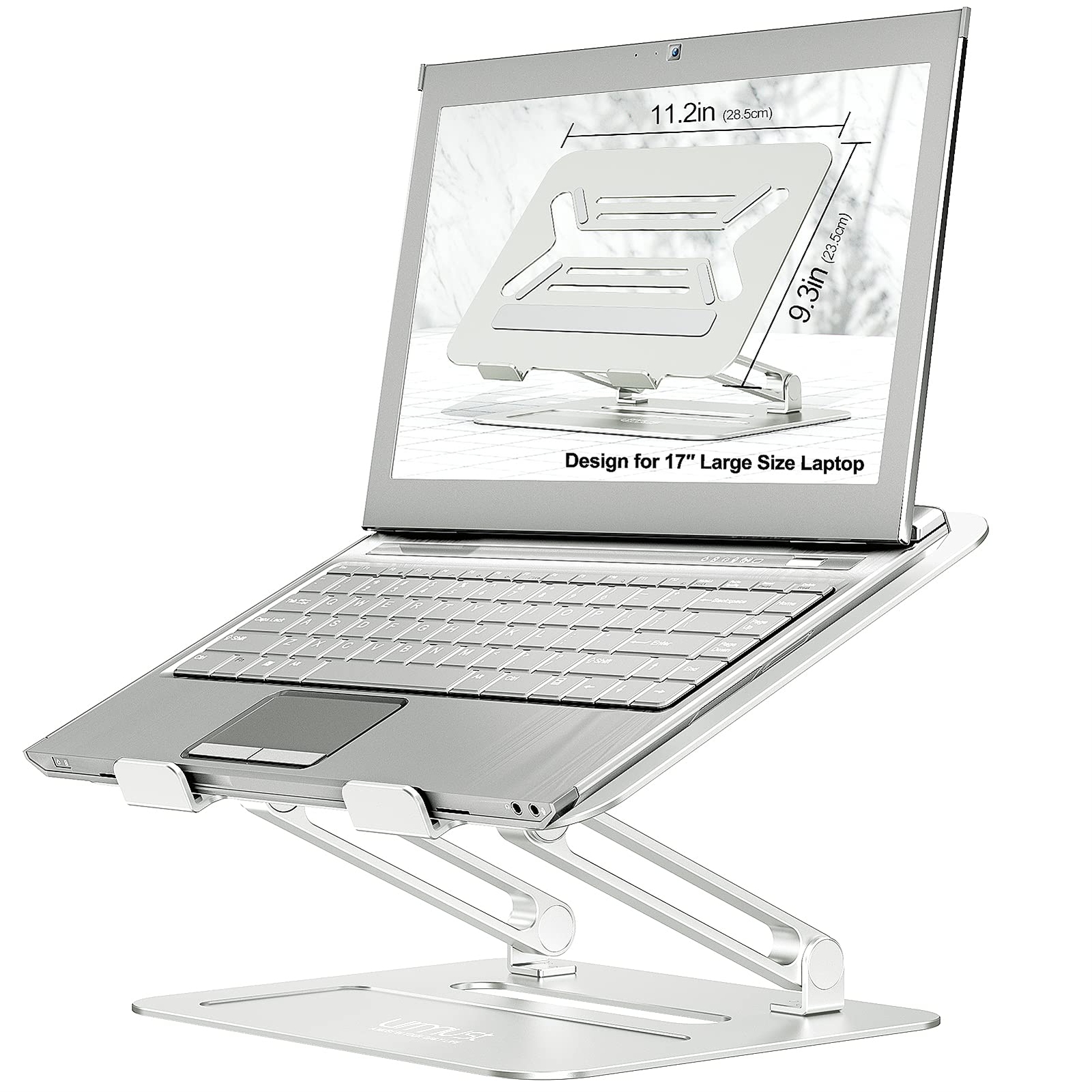 Adjustable Aluminum Laptop Stand for Desk Ergonomic Computer Riser Holder  