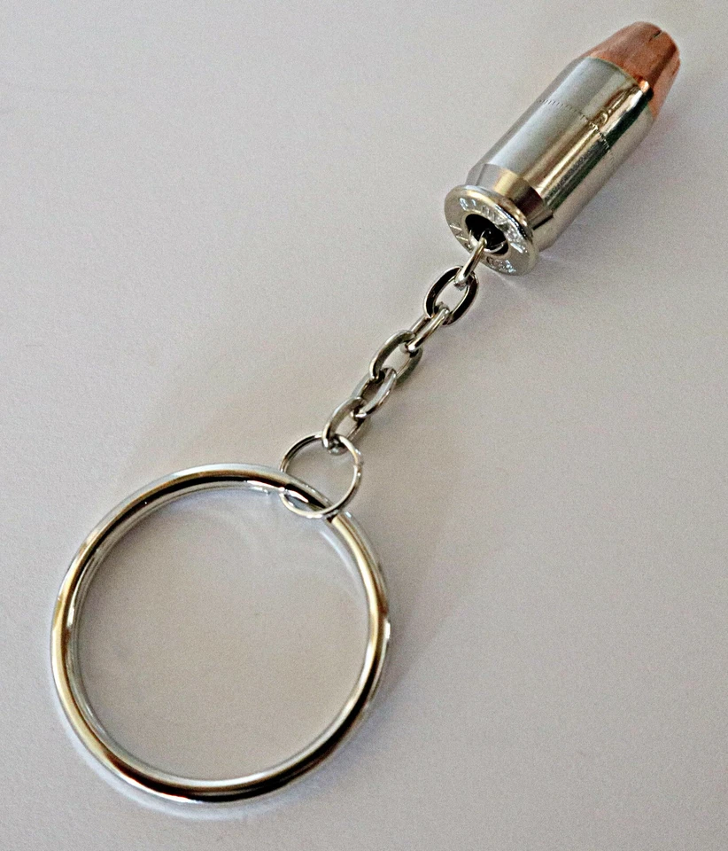 真品子弹钥匙链 Hornady 45 ACP Hornady XTP 185 克空心点  — 第 3/4 张图片