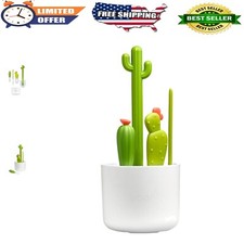 Cute Cacti Bottle Brush Set - 4 Brushes Including Nipple and Straw Cleaners