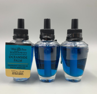 Bath & Body Works Oceanside Palm Wallflower Fragrance Bulbs S/3 #7001