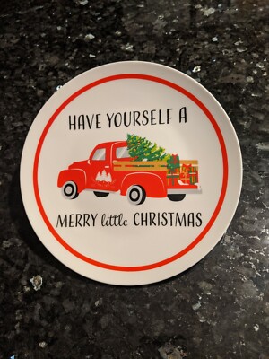 Have Yourself A Merry Christmas Plate 8  NEW