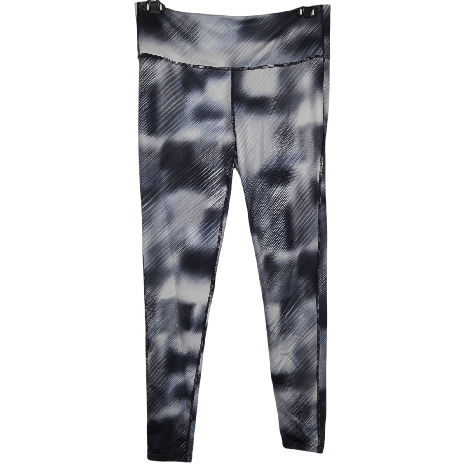 Athleta Womens High Rise Alpine Chaturanga Black Marble Leggings Size Large