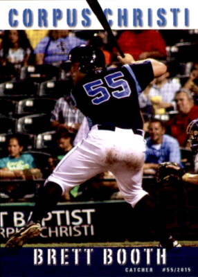 2015 Corpus Christi Hooks Grandstand #4 Brett Booth Northport Alabama AL Card