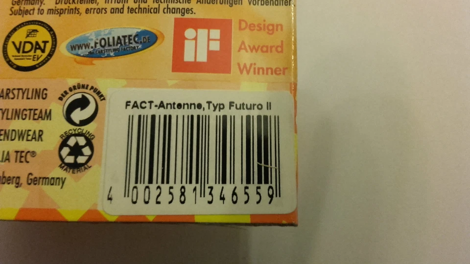 Foliatec FACT Antenne Futuro 2 Chrom - Bild 2 von 2