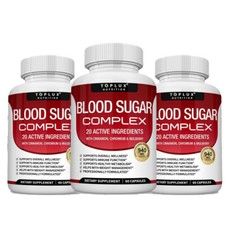 BLOOD SUGAR BLEND SUPPORT Alpha Lipoic Acid & Cinnamon 20 Herbs Complex 60CAPS