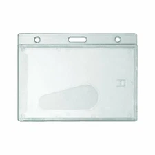Frosted Rigid Badge Holders, Horizontal, 3-3/8 x 2-1/8" Insert Size, 22 Count