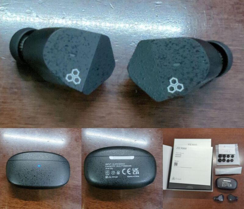 FINAL ZE3000 Black Wireless Bluetooth Earbuds Earphones W/Box Used Good! Japan | eBay FINAL ZE3000 Black Wireless Bluetooth Earbuds Earphones W/Box Used Good! Japan | eBay