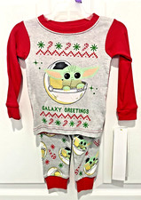 Star Wars Baby Yoda GROGU The Mandalorian Christmas Pajamas Boy or Girl