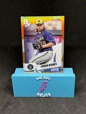 2024 Big League Base Uncommon Electric Orange Foil # 230 Corbin Burnes
