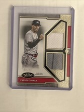 2024 Topps Tier One Carlos Correa Dual Jersey Relic #98/99 Minnesota Twins