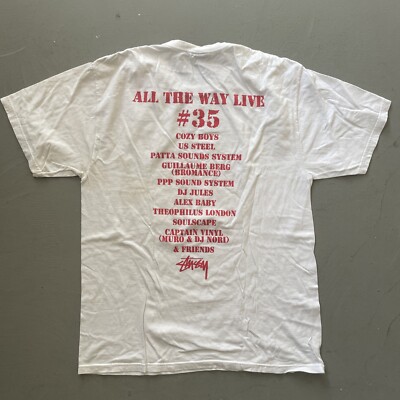 Stussy 35th Anniversary DJ Music World Tour “All The Way Live” T