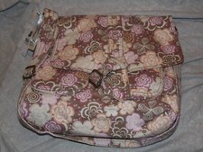 NWT GAP Mom's Dream Bag Baby Diaper Bag w/ Changing Pad Tan Pink Floral