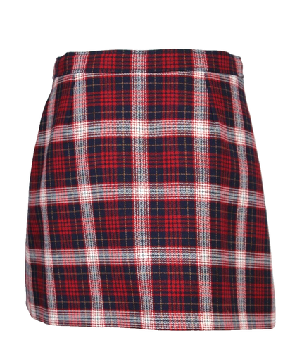 CHRISTIAN DIOR $1,900 NWT 2021 Red Plaid Wool CHECK'N'DIOR Mini Skirt 38 - Picture 4 of 7