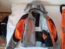 tuta da sci donna due pezzi taglia 46 marca GOLDWIN colore arancio e grigio