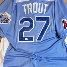 MIKE TROUT SIGNED 2012 ALL STAR JERSEY AUTHENTIC MAJESTIC JSA LOA