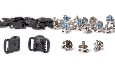 Bauer Hockey Helmet FM Sliding Plastic Buckle & Stud 48-Pack | Helmet Hardware
