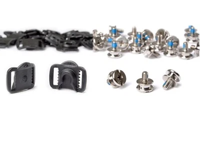 Bauer Hockey Helmet FM Sliding Plastic Buckle & Stud 48-Pack | Helmet Hardware