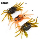 13cm Saltwater 3D Manic Crab Lures Bass Wrasse Sea Fishing Hook Tackle Bait Fun