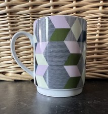 Portmeiron Studio Stacking Mug X 1 Grey Pinks And Greens Design