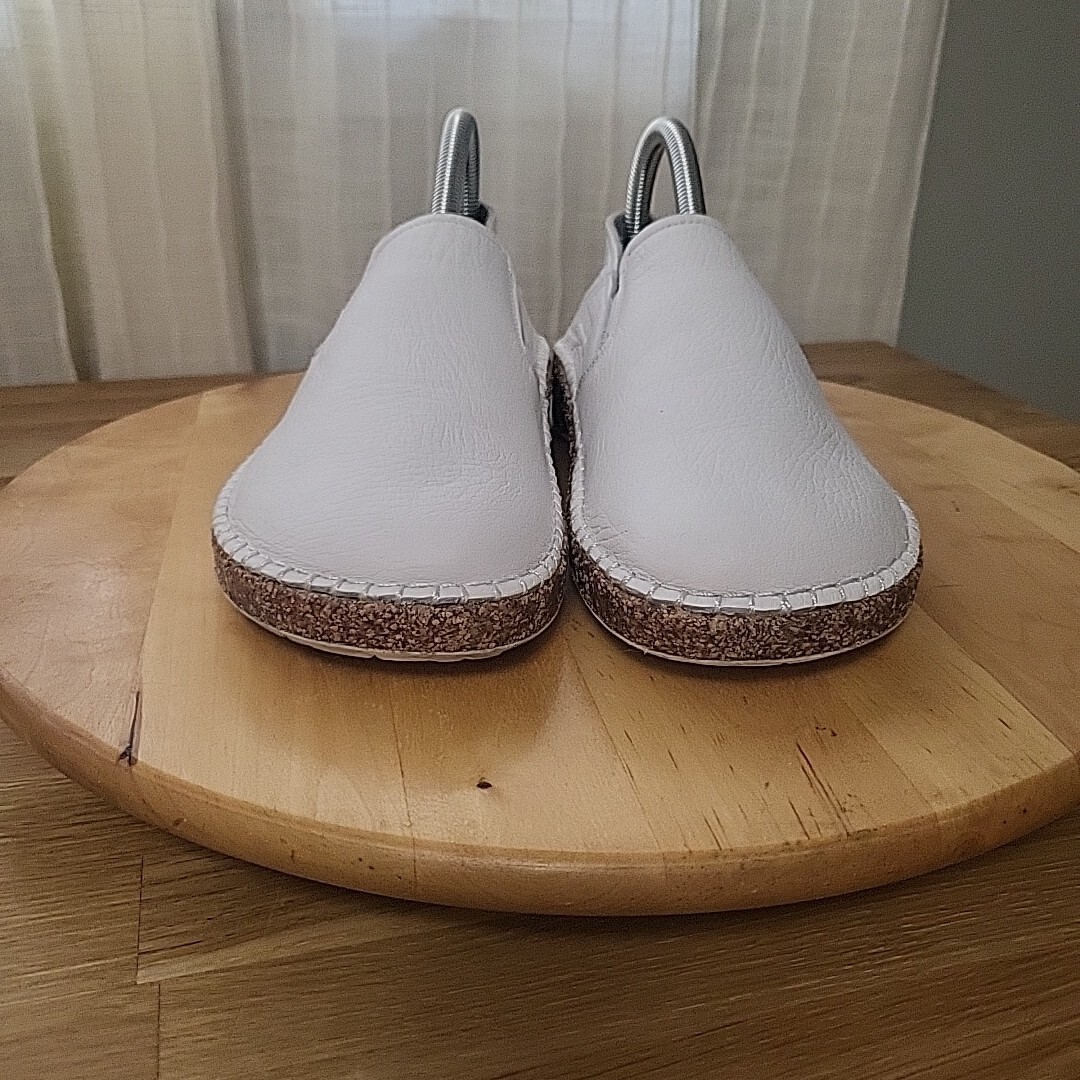 Birkenstock Callan Slipon Shoes Women's Size 37 Loafer Leather White