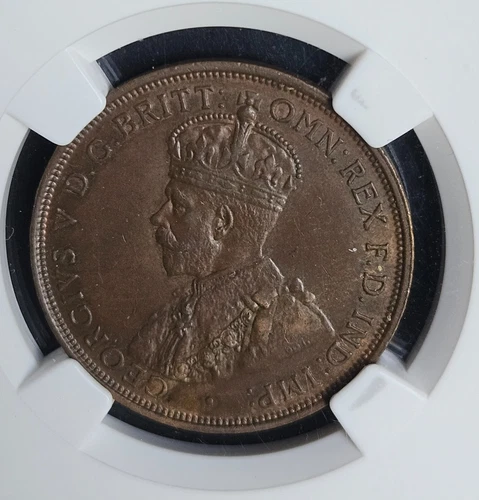 1922 Australia Penny * NGC AU 58 BN * Very Nice!