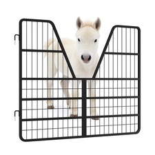 52" W&times;42" H Horse Stall Gates  for Horses 3 Layers Steel Gate Stall Guards