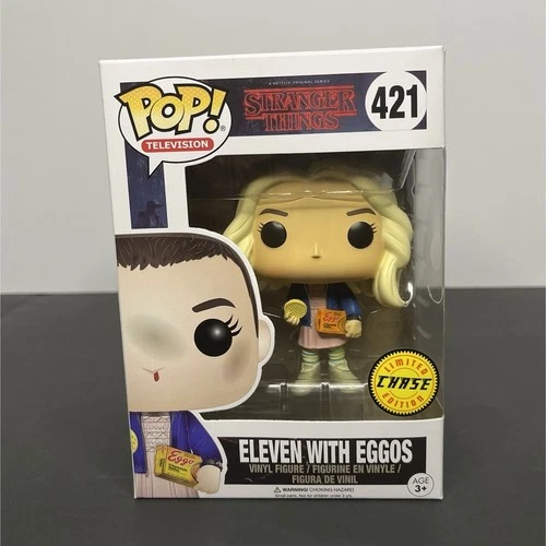 Stranger Things Eleven w Eggos CHASE Limited Edition Funko Pop! #421 + Protector