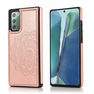 Für Samsung Galaxy Note20 Double Buckle Mandala Pattern PU + Schutzhülle