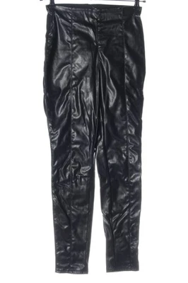 H&M Pantalon en simili Dames Pantalon T EU 38 noir style extravagant - Photo 1/4