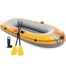 Intex 66312 Challenger 2 Set gommone 236x114x41 cm, completo di remi e pompa