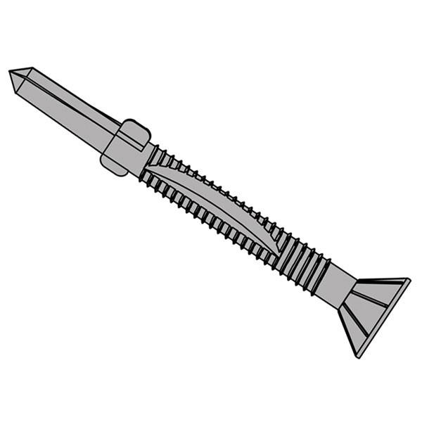 ForgeFix TechFast Timber to Steel CSK/Wing Screw No.5 Tip 5.5 x 120mm Box 50