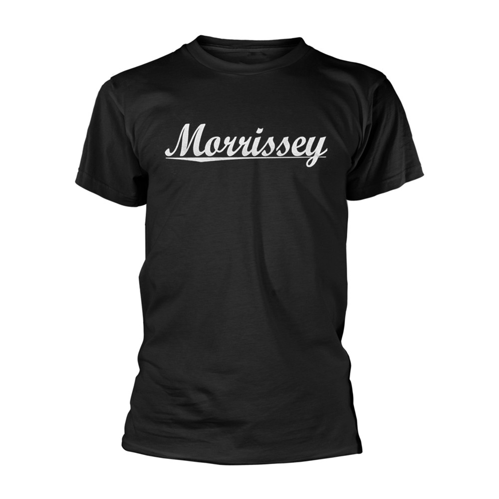 ЧЕРНАЯ футболка с ТЕКСТОВЫМ логотипом MORRISSEY X-Large