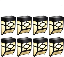 Solar Wall Lights Outdoor, 2 Modes Solar Led Waterproof Lighting for De