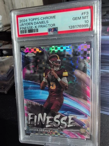 2024 Topps Chrome - Finesse Jayden Daniels #F-3 X-Fractor PSA 10