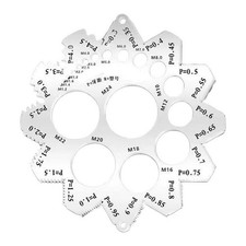Thread Gauges Set for Metric and British Screws with Multiple Diameter Options