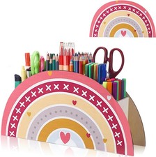 Stiftehalter Kinder Regenbogen,Schreibtisch Büro Organizer,Stiftköcher S