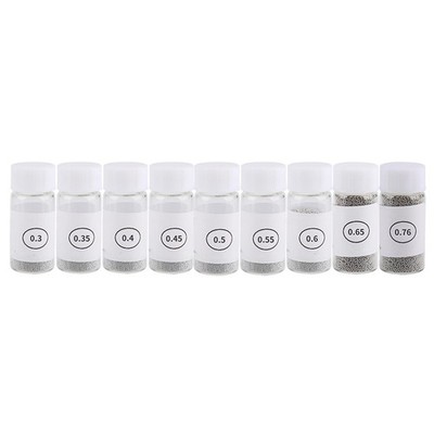 9 Bottles BGA Tin Solder Balls, 0.3-0.76mm, Solder Bead, PCB, GPU, IC Chip
