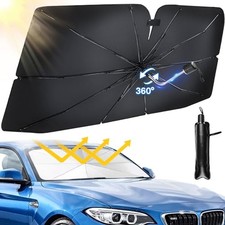 Car Windshield Sun Shade Umbrella, Windshield Sun Shade Cover with 360 Rotation